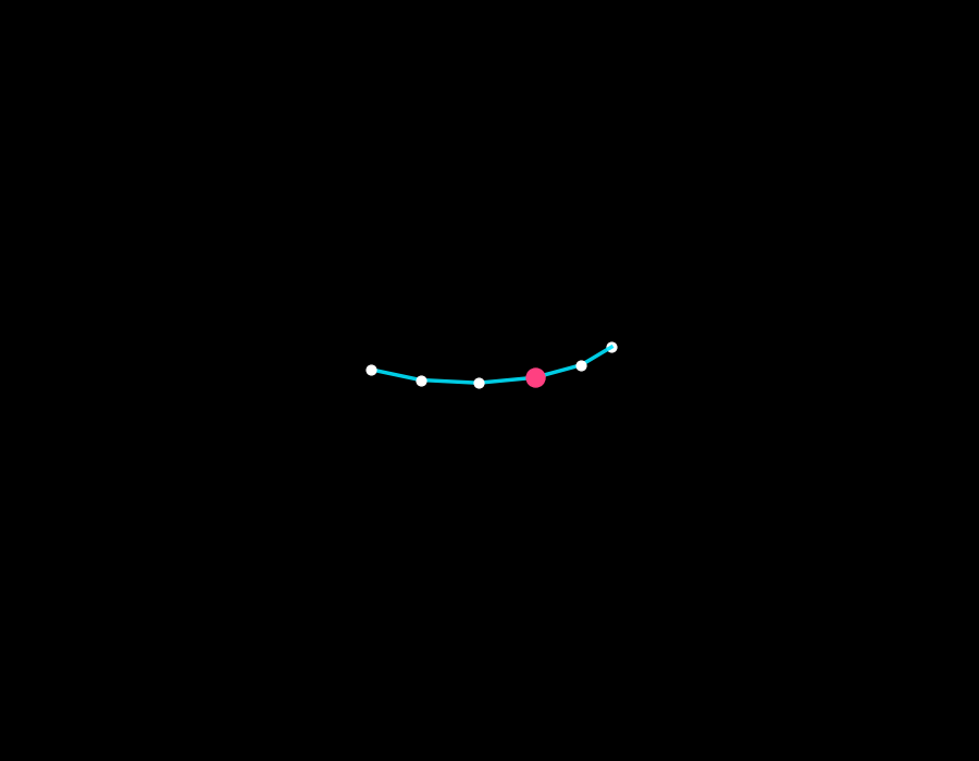 Animation showing how radius cross-sections along the centreline form the vessel surface